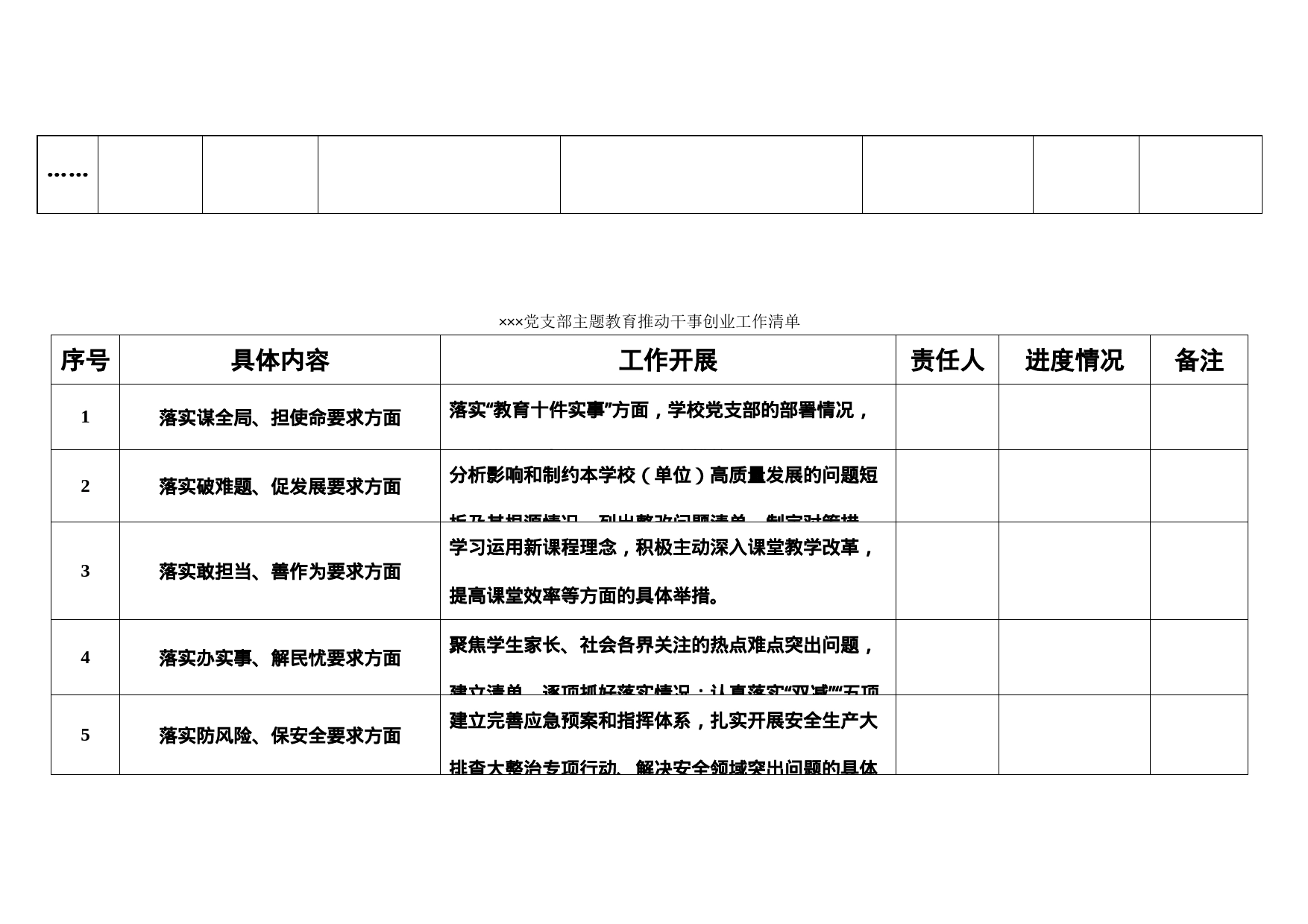 党支部主题教育工作清单_第2页
