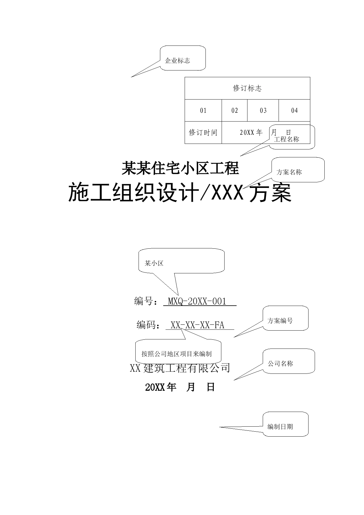 施工组织设计方案（封面）_第1页