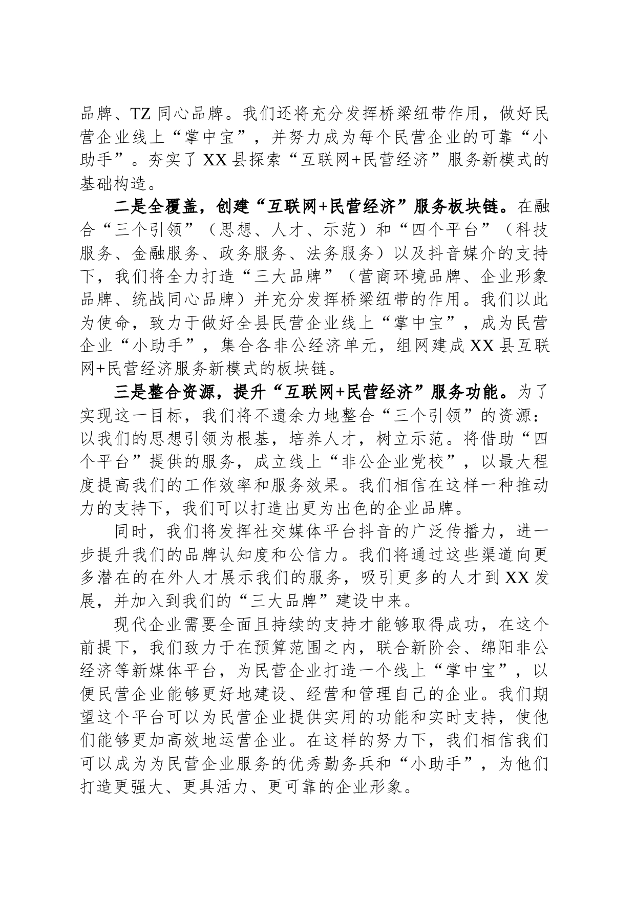 汇报材料：“互联网 民营经济”服务新模式助力民营经济高质量发展_第2页