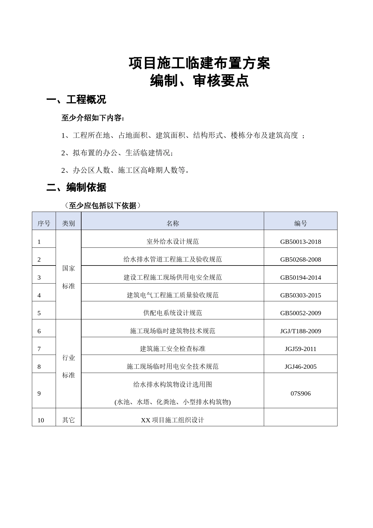 项目施工临建布置方案(编制、审核要点)_第1页