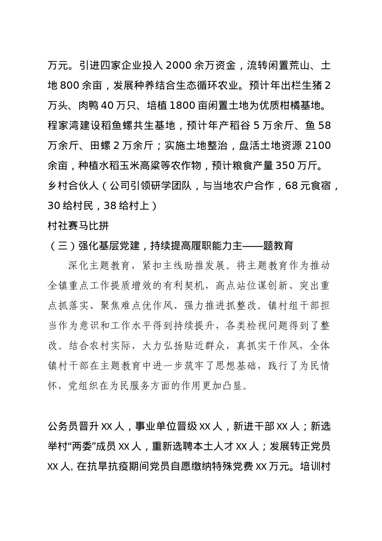 2024年镇党委书记述职报告_第2页