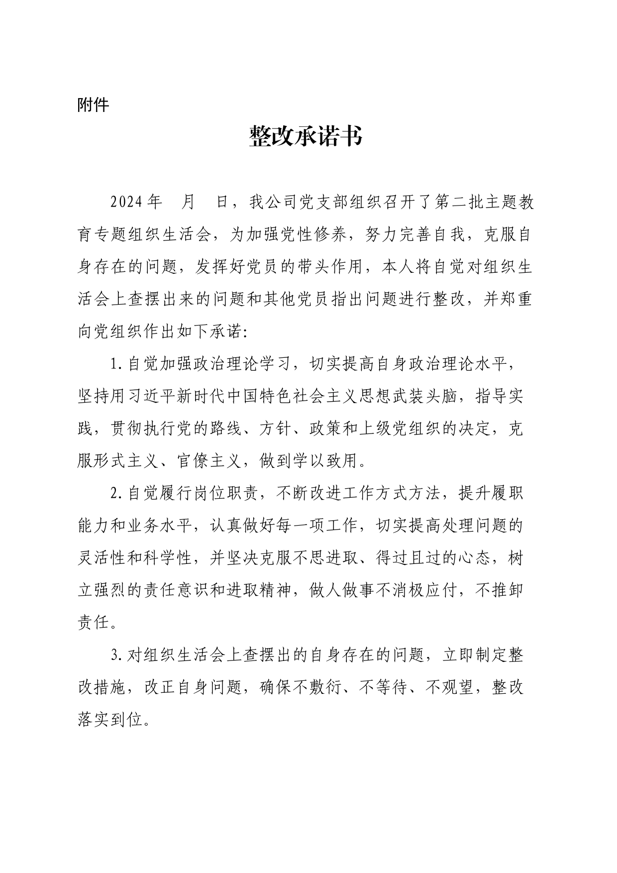 整改承诺_第1页