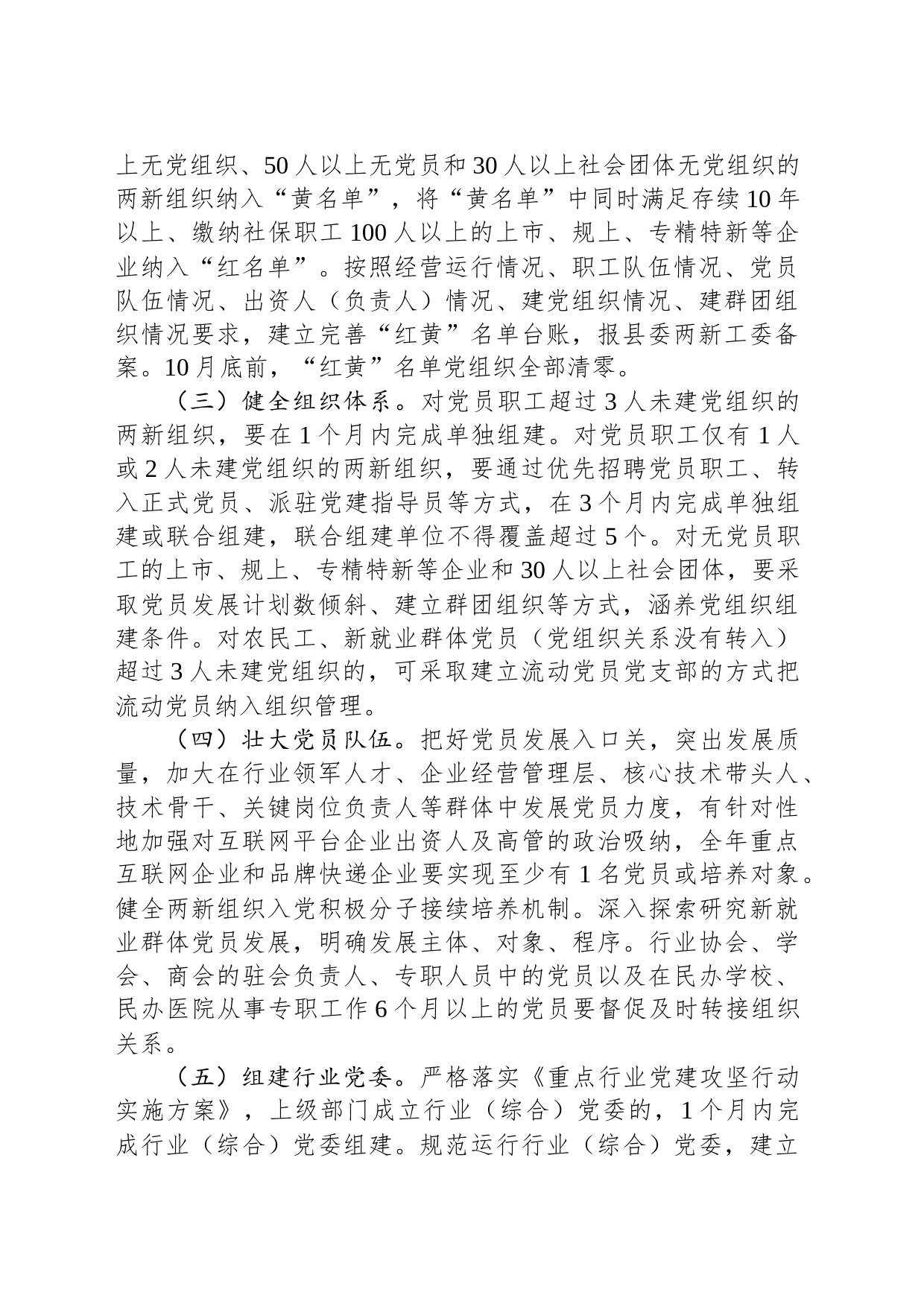 2023年全县两新组织“两个覆盖”提质增效工作方案_第2页