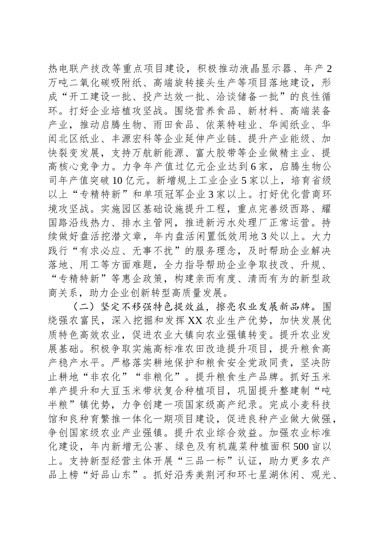 XX镇2024年年度工作计划(20240226)_第2页
