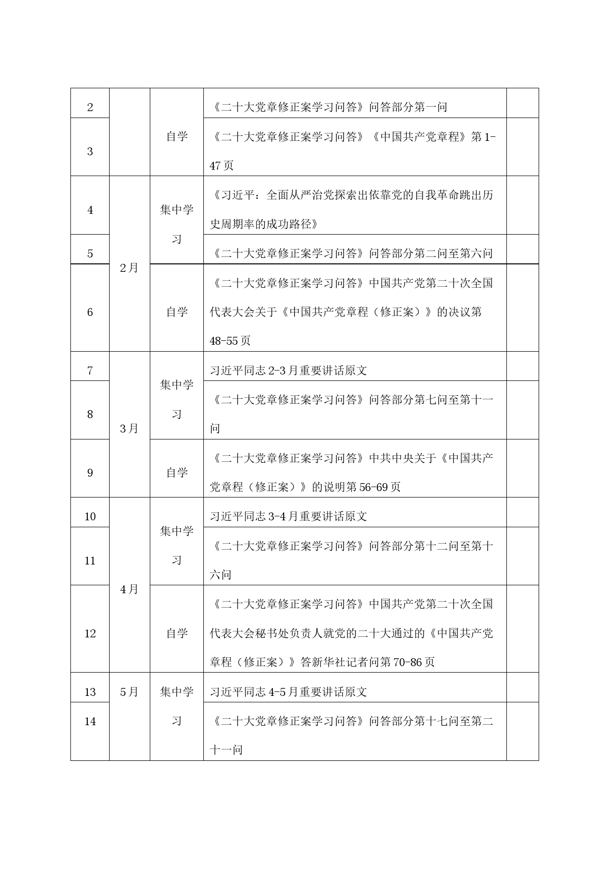 党支部2023年理论学习计划_第2页