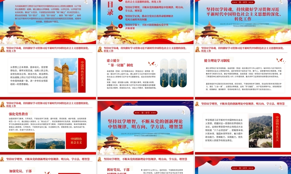 巩固拓展主题教育意见党课PPT