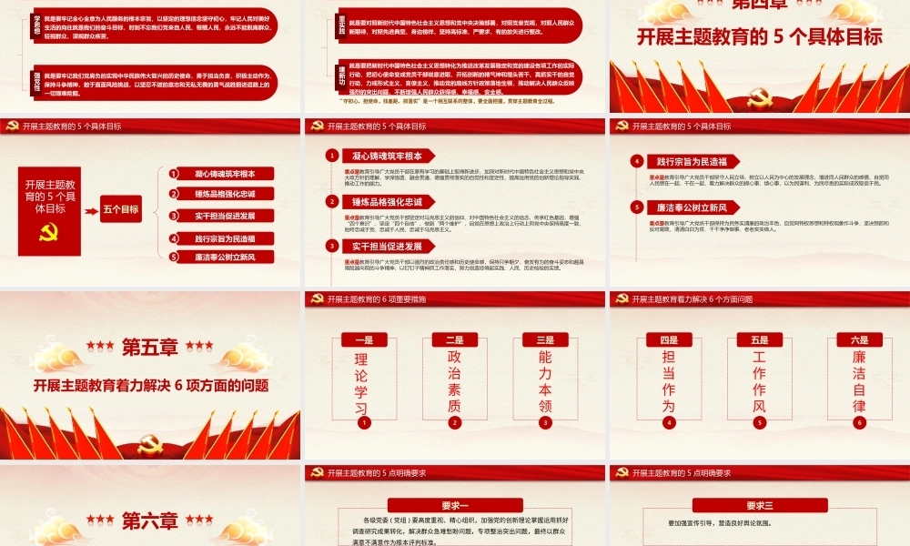 主题教育专题党课PPT：锚定目标任务 落实重点措施 全力确保主题教育取得实实在在的成效