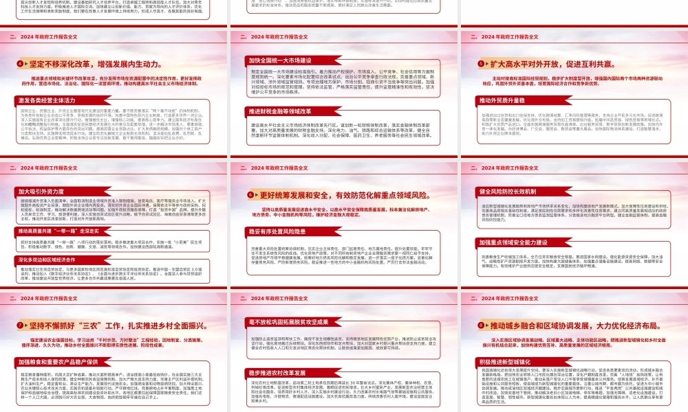 学习2024年全国两会政府工作报告精神PPT课件