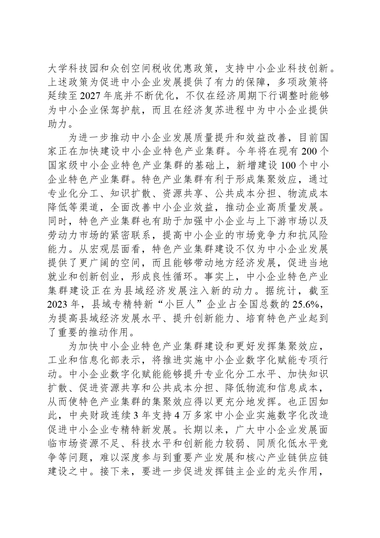 做大做强中小企业，培育特色产业集群_第2页