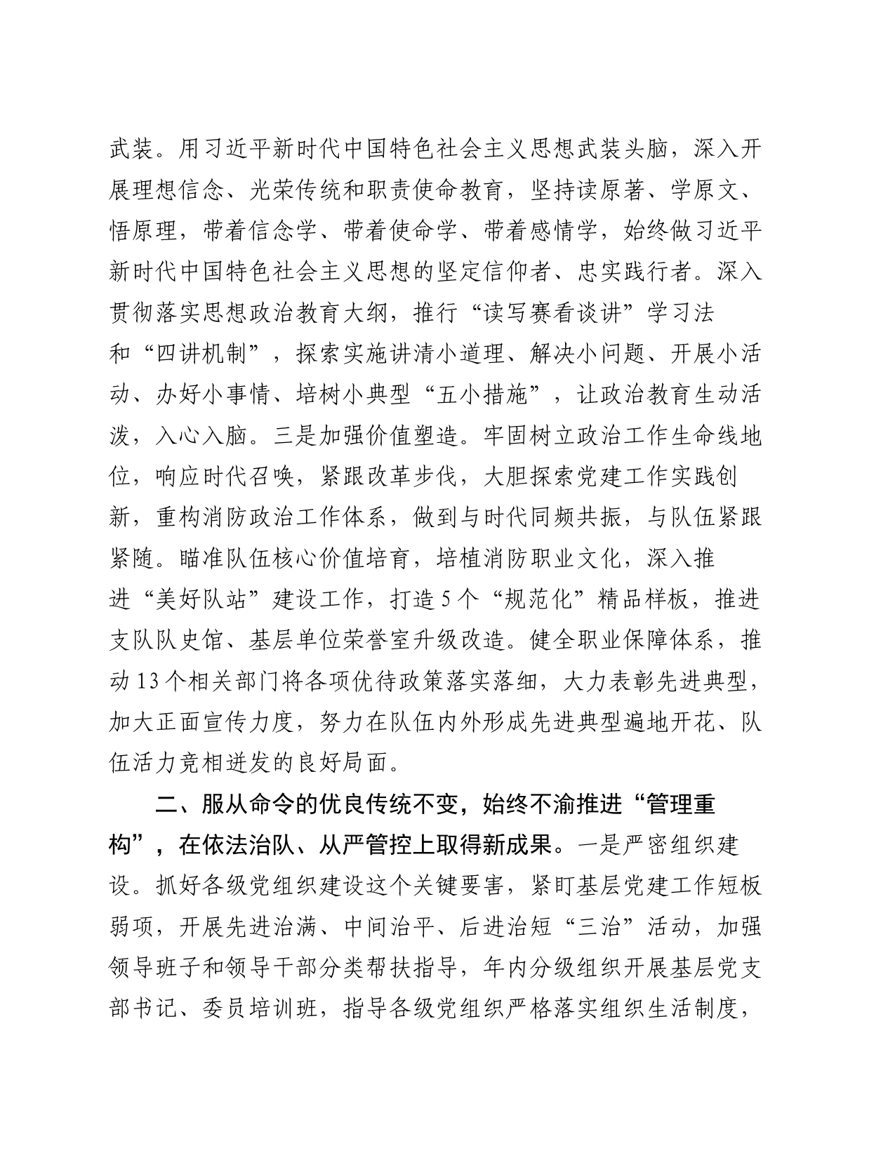 消防救援队伍年度工作总结_第2页