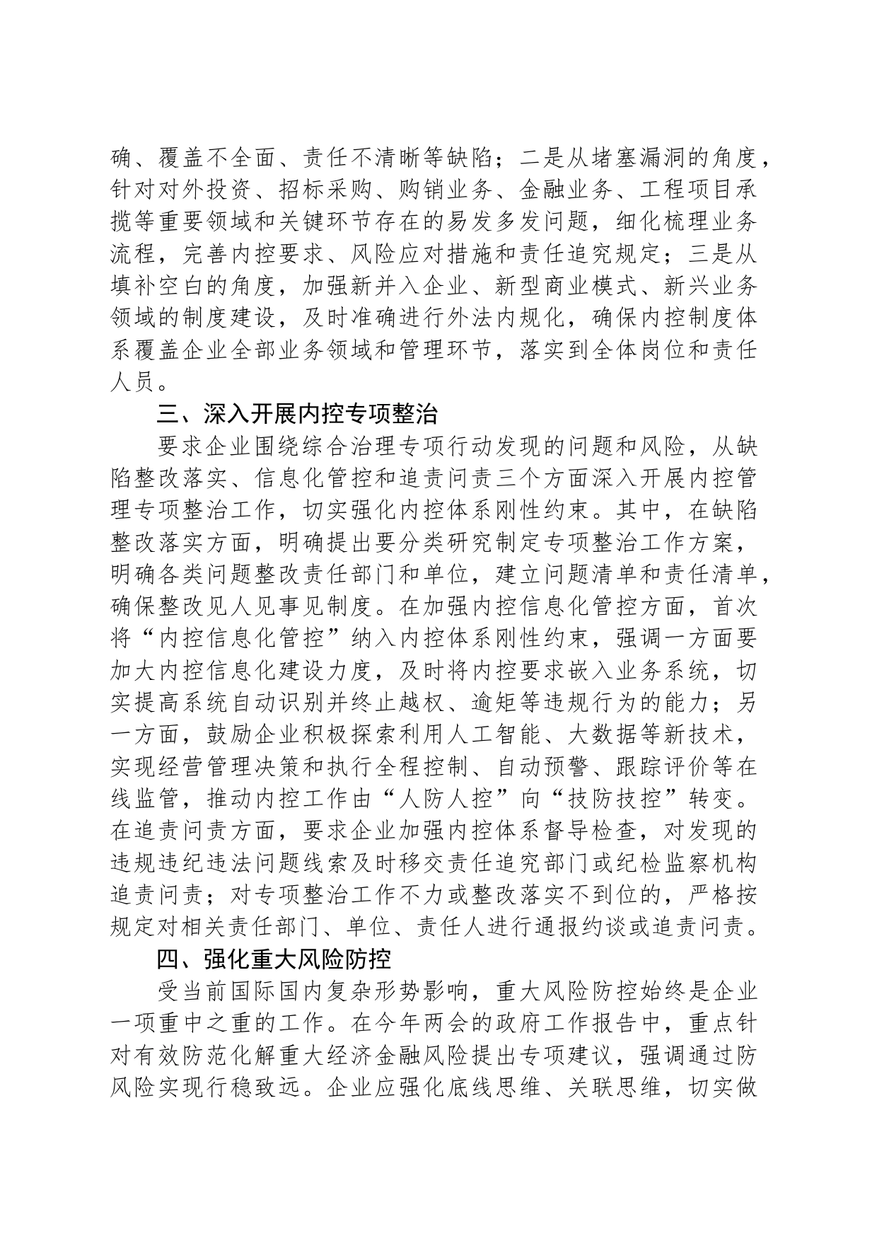 2024年企业内部控制体系建设与监督工作的工作要点_第2页