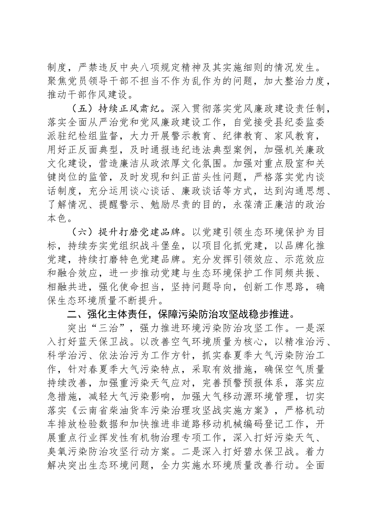 市生态环境局XX分局2024年重点工作计划_第2页