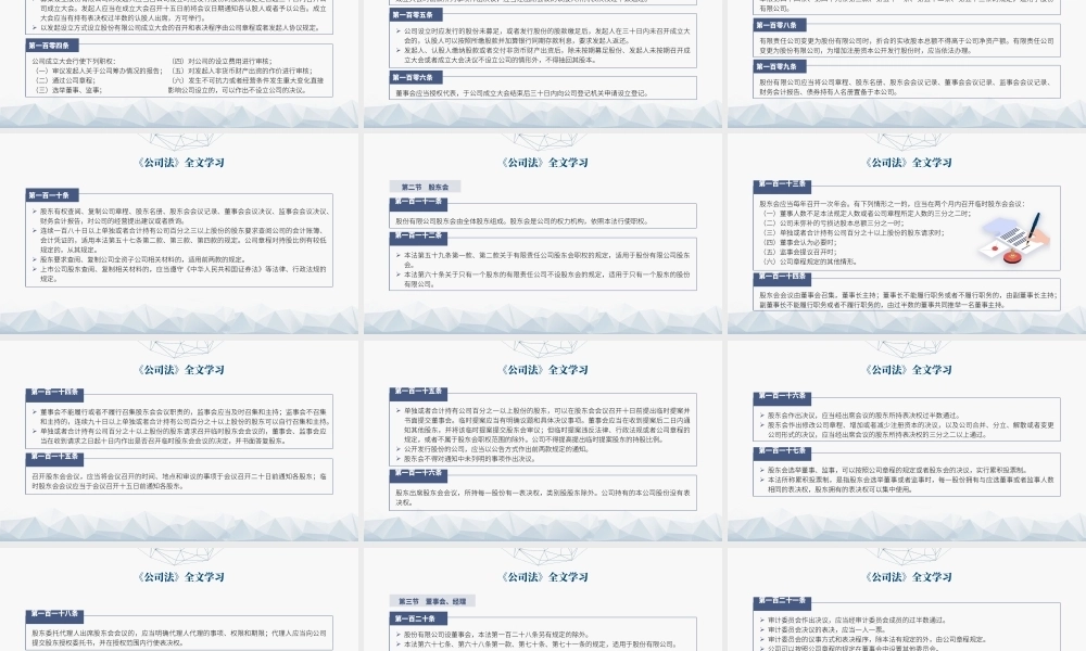 2023年新修订中华人民共和国公司法学习解读PPT课件