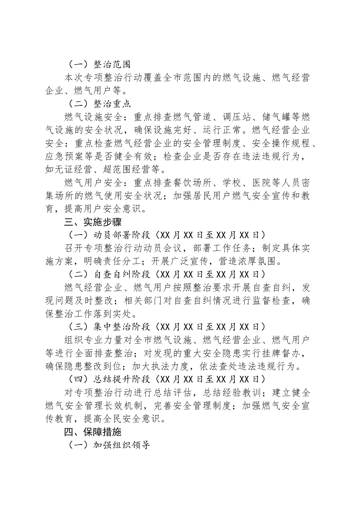 X市城市管理燃气安全专项整治行动实施方案_第2页
