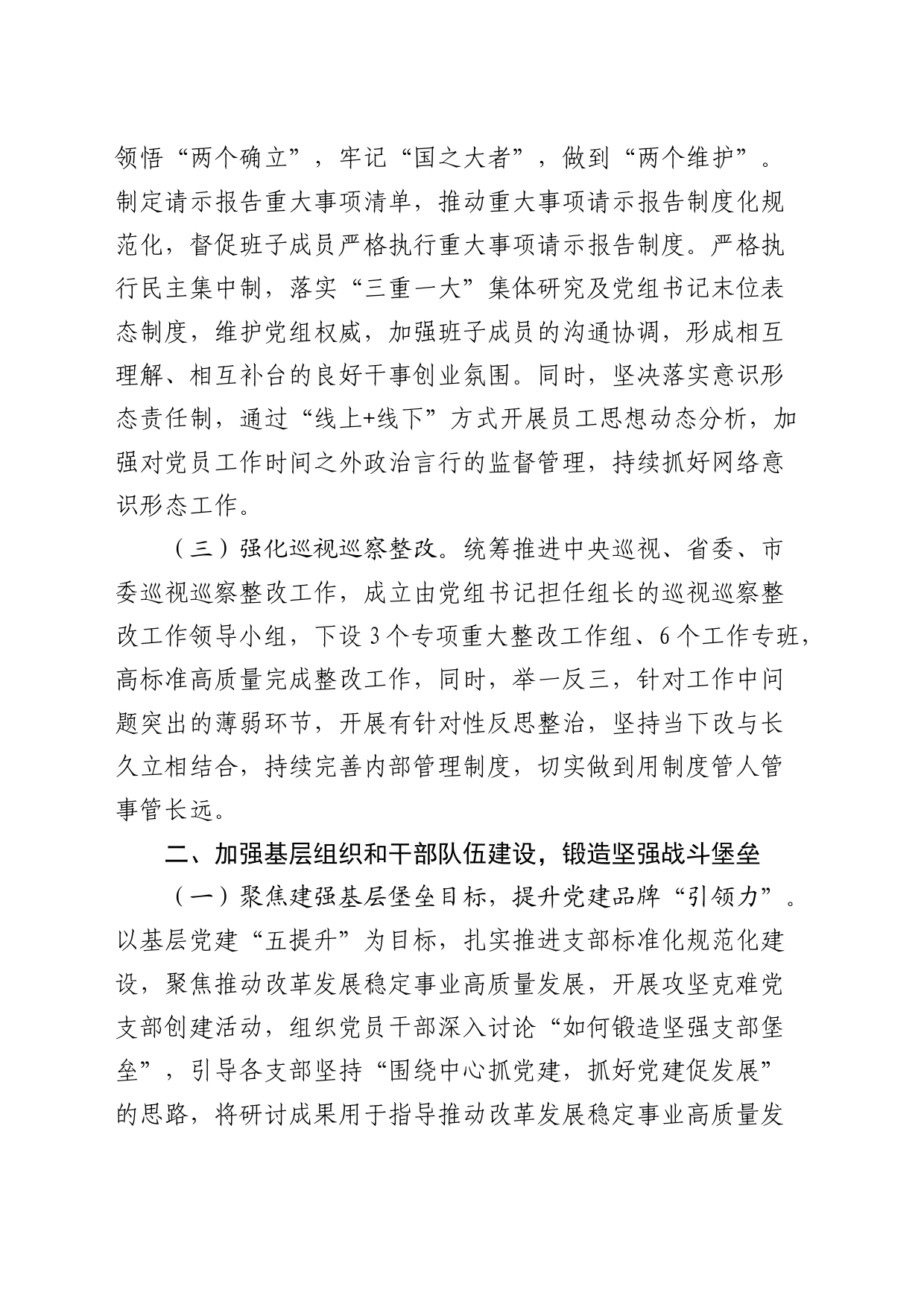 2024年上半年推进全面从严治党工作总结2800字_第2页