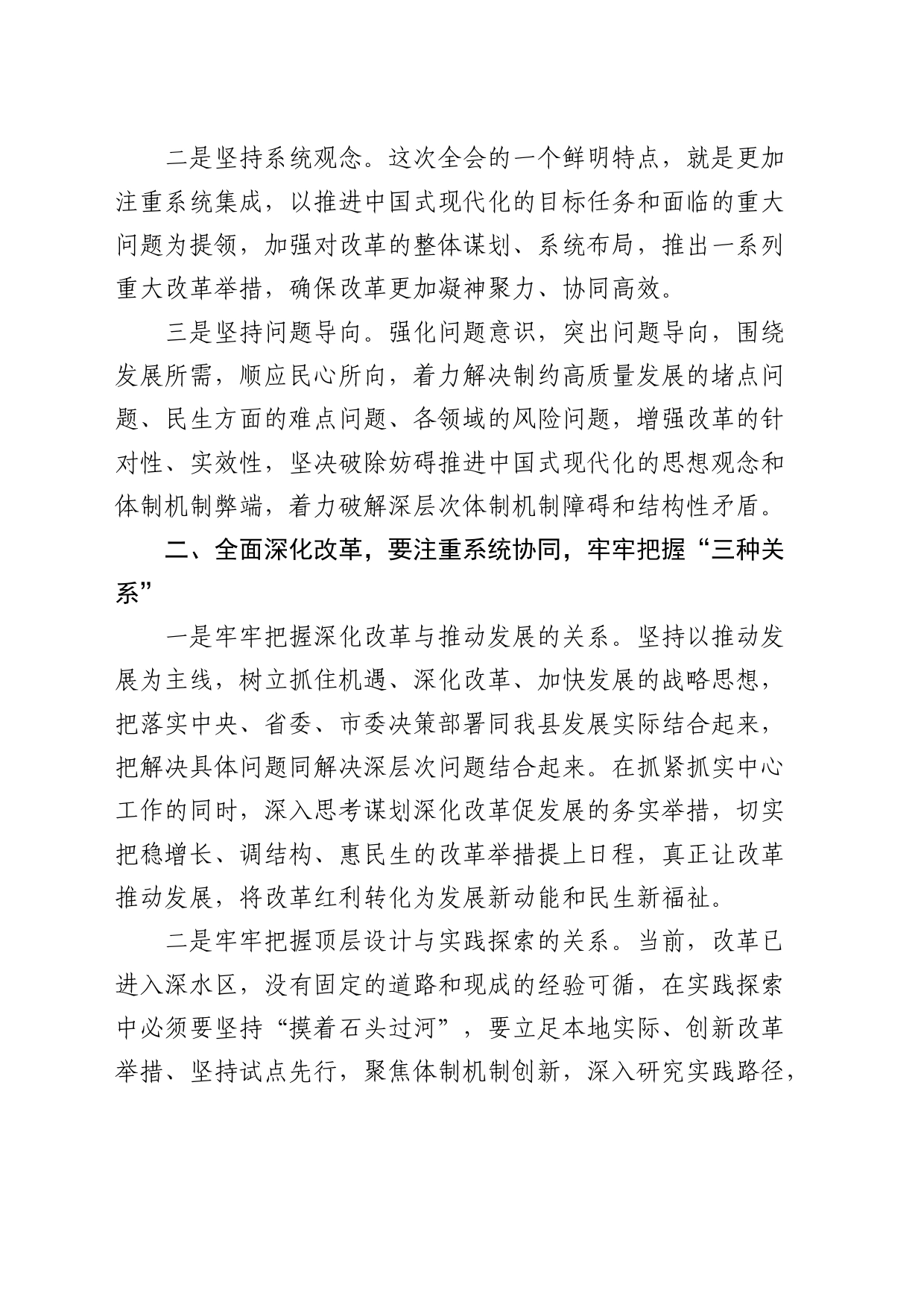 县委书记学习二十届三中全会精神研讨发言_第2页