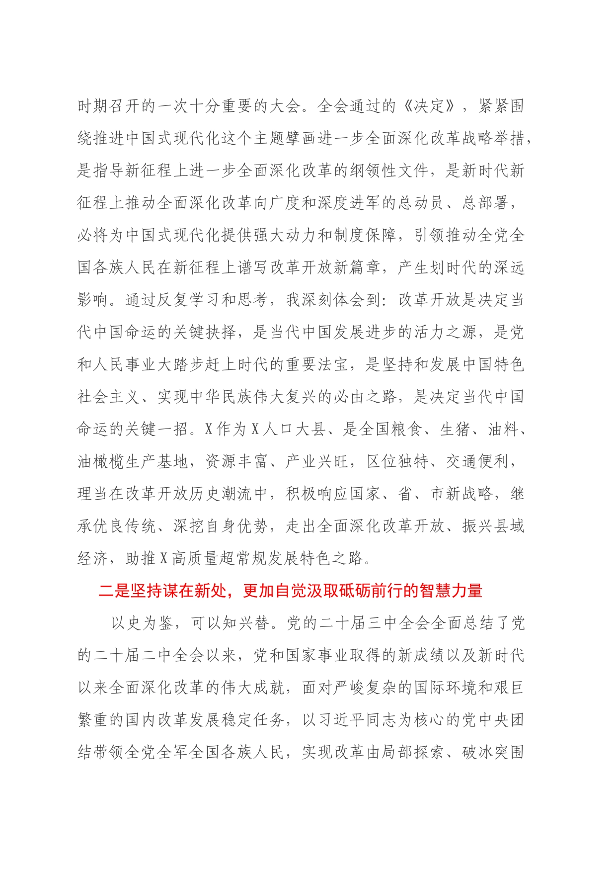 市人大常委会副主任在党的二十届三中全会精神专题学习会上的交流发言_第2页