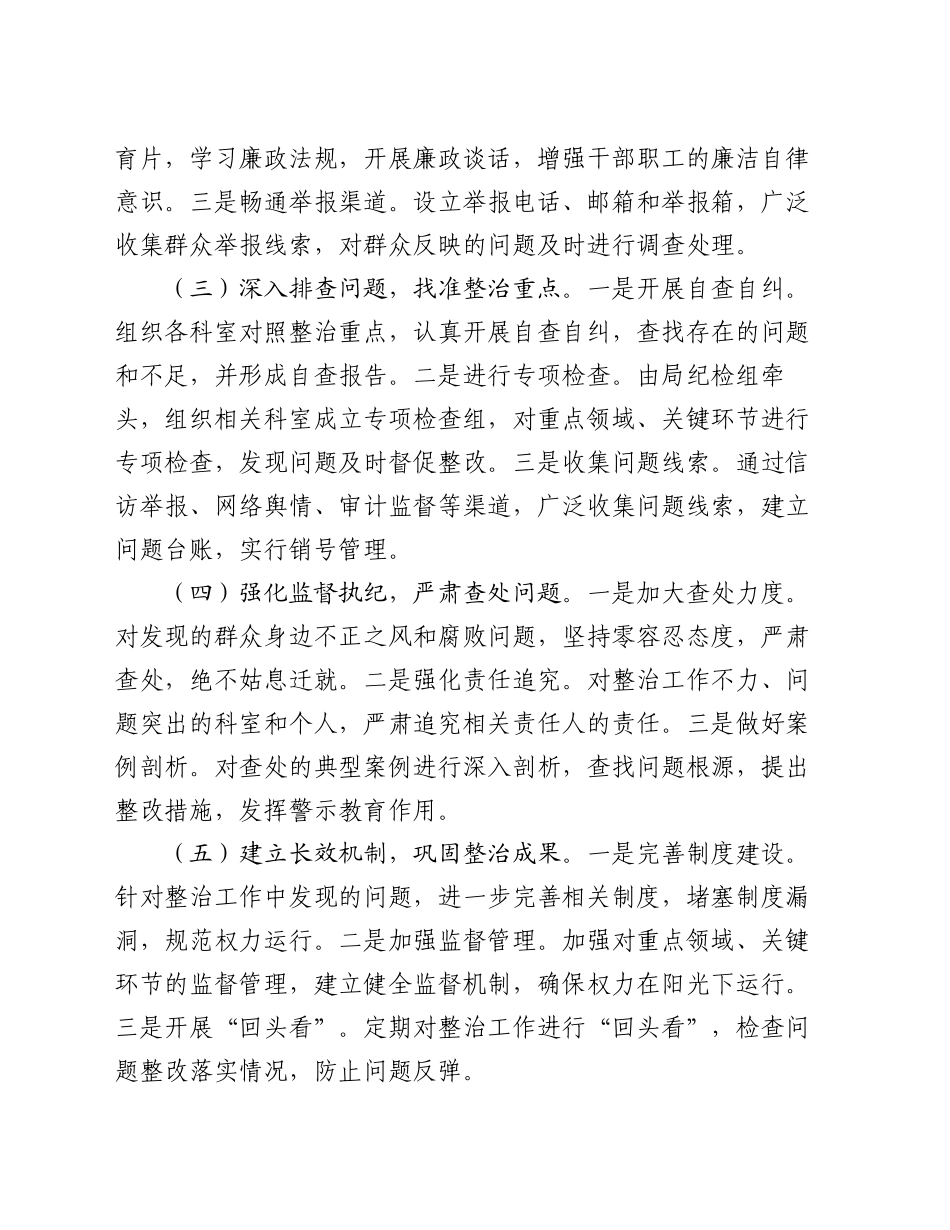 群众身边不正之风和腐败问题集中整治工作开展情况报告_第2页