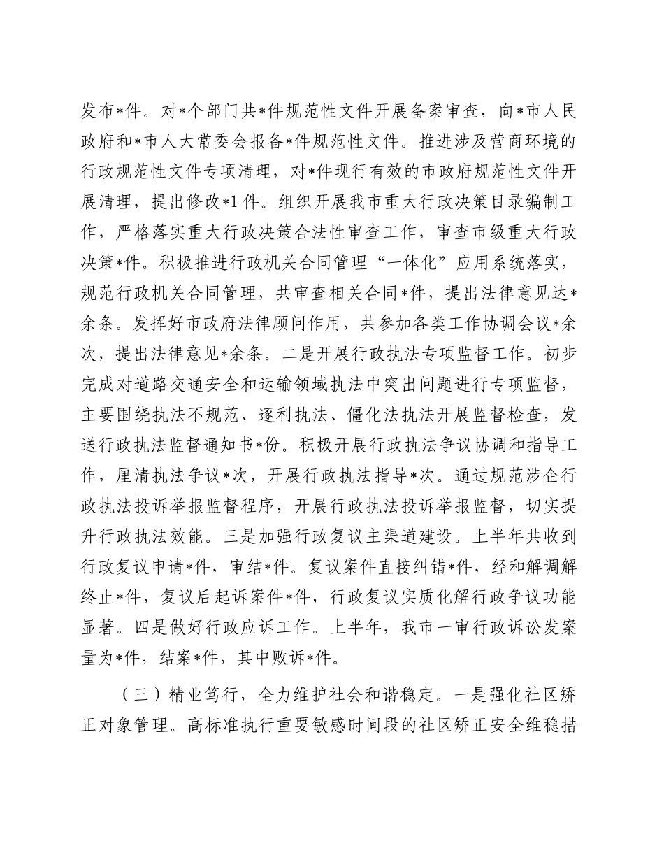 市司法局2024年上半年工作总结_第2页
