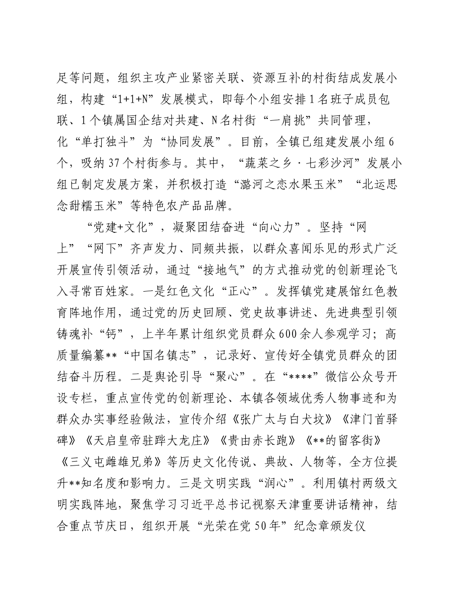 在2024年镇域经济高质量发展推进会上的汇报发言_第2页