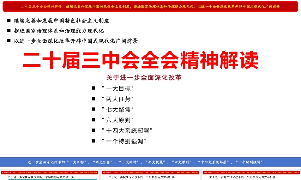 二十届三中全会精神解读（PPT）