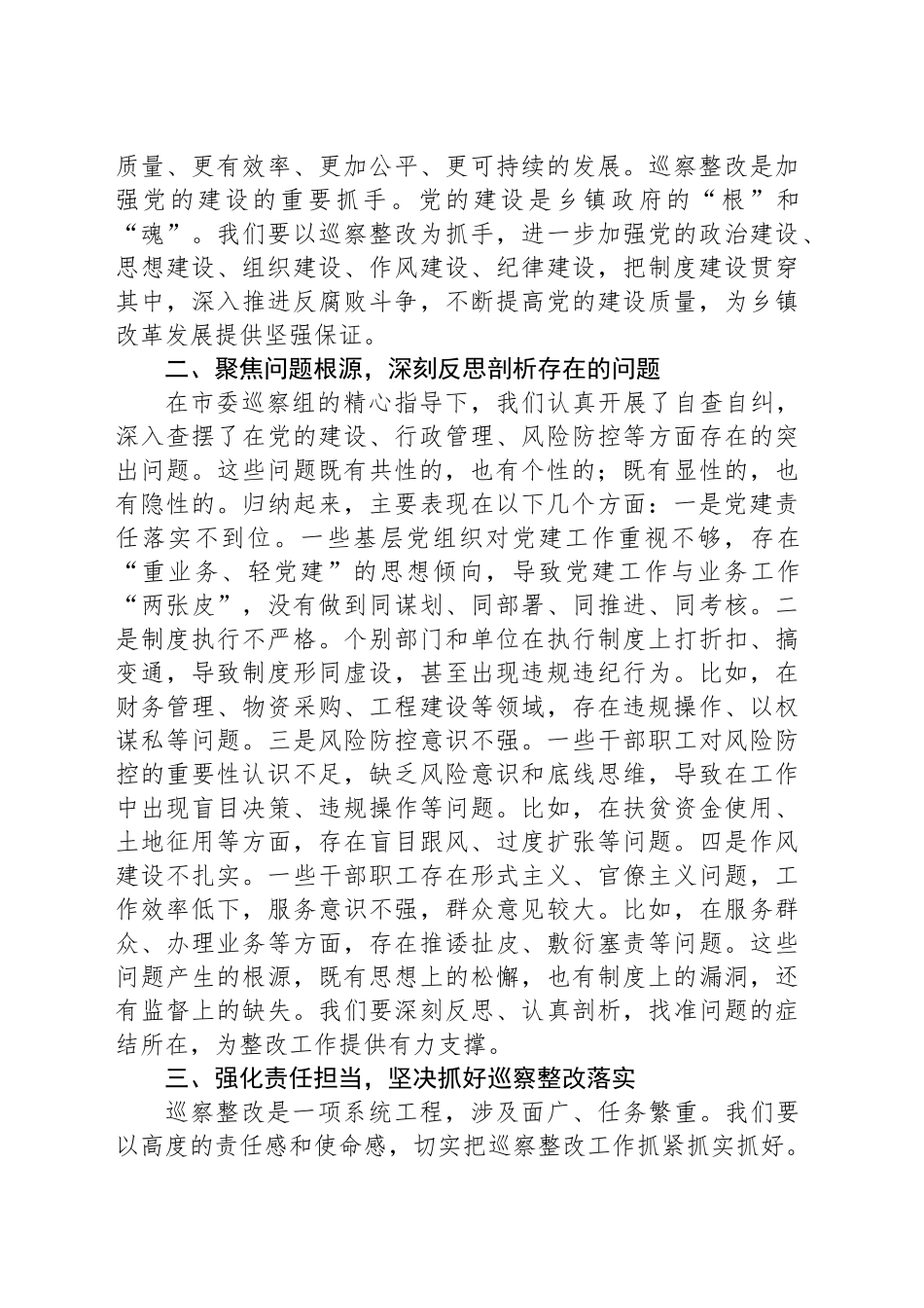 巡察整改工作专题推进会发言_第2页