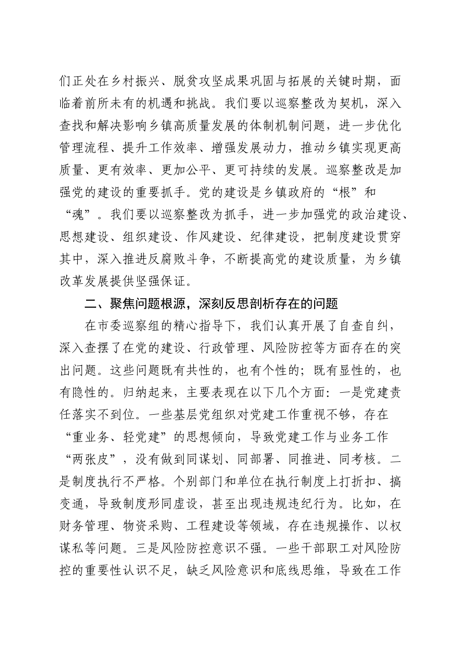 巡察整改工作专题推进会发言（提要求讲话）_第2页