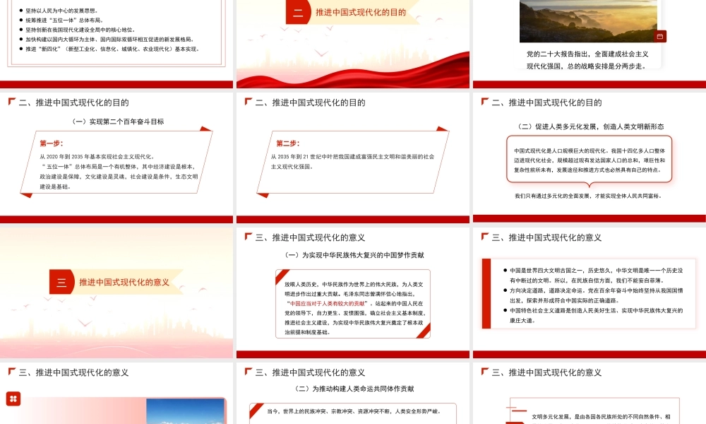 走稳走好中国式现代化之路（PPT）