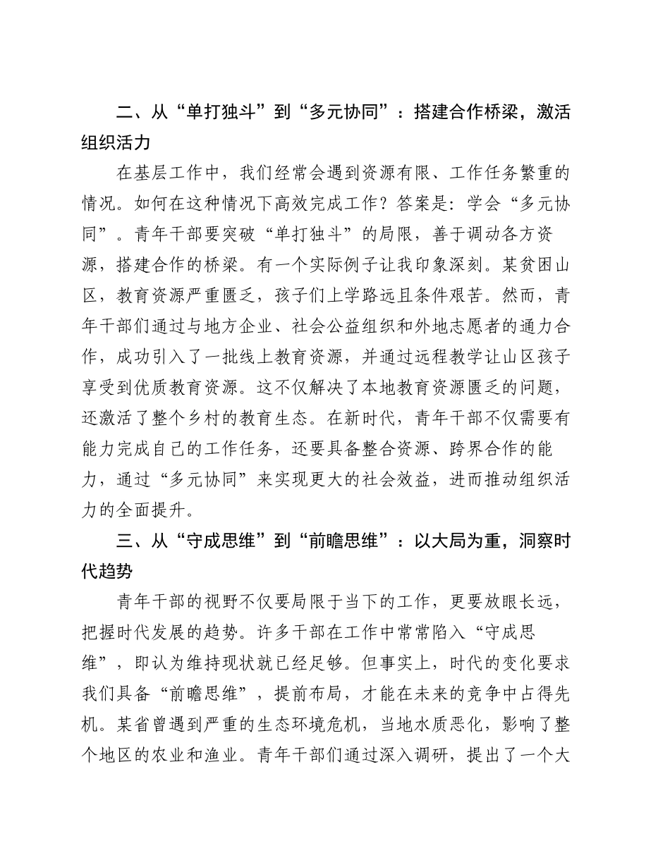 在青年干部座谈会上的发言（2）_第2页