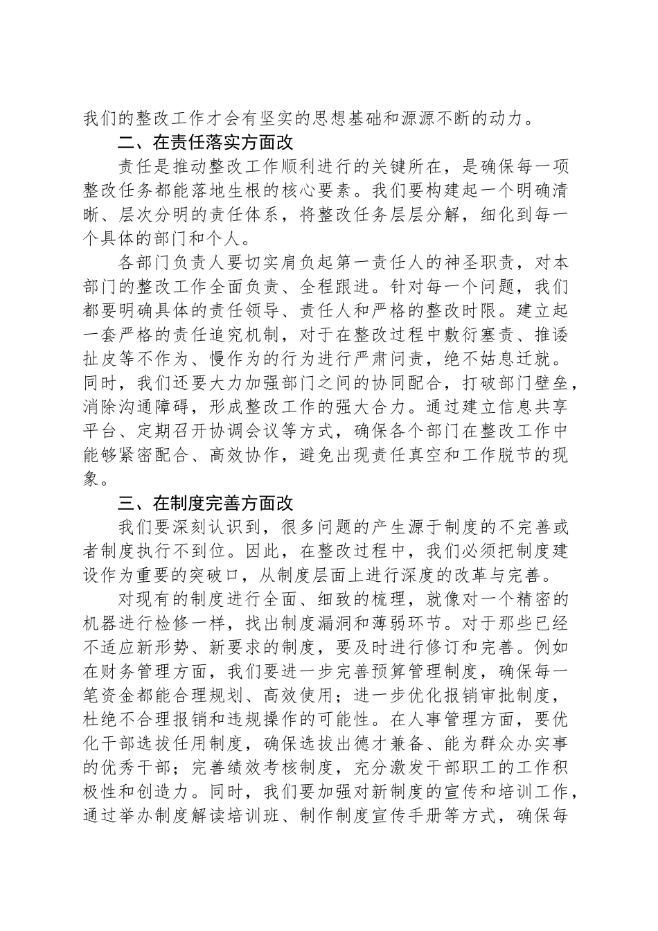 在巡视巡察反馈问题整改部署会-推进会上的发言稿_第2页