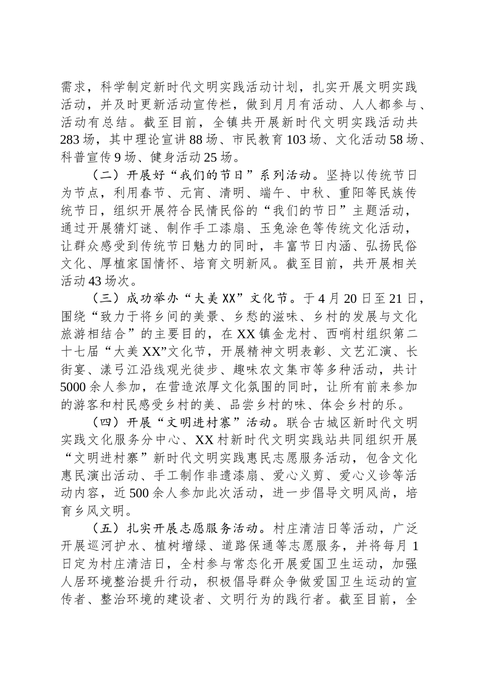 XX镇2024年创文工作总结（20240923）_第2页