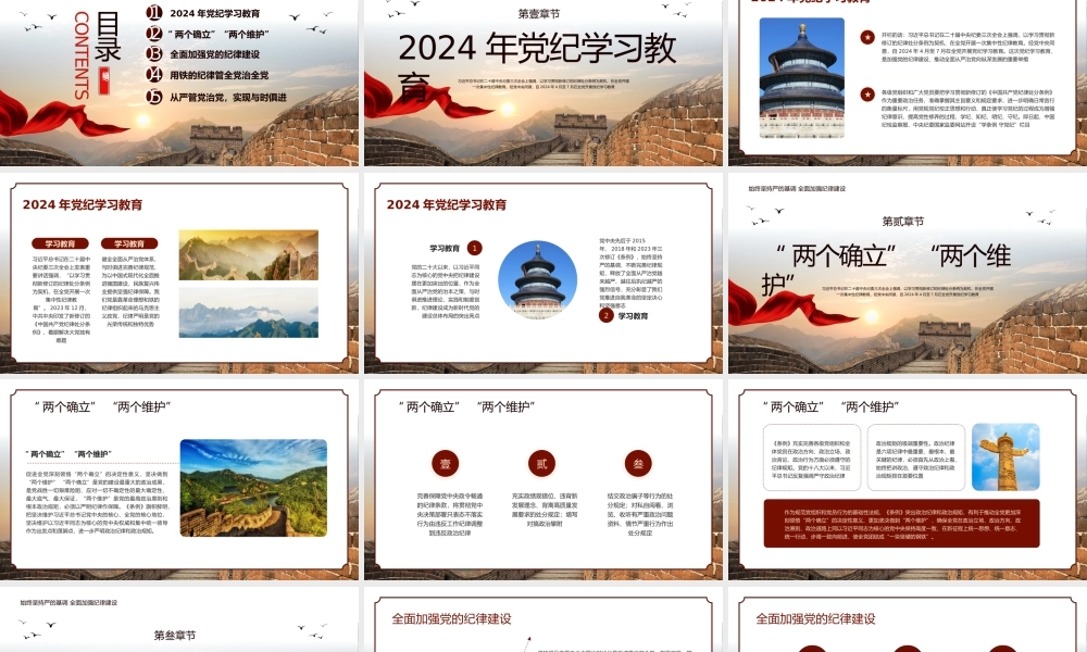 2024年党纪学习教育PPT专题党课（20241104）