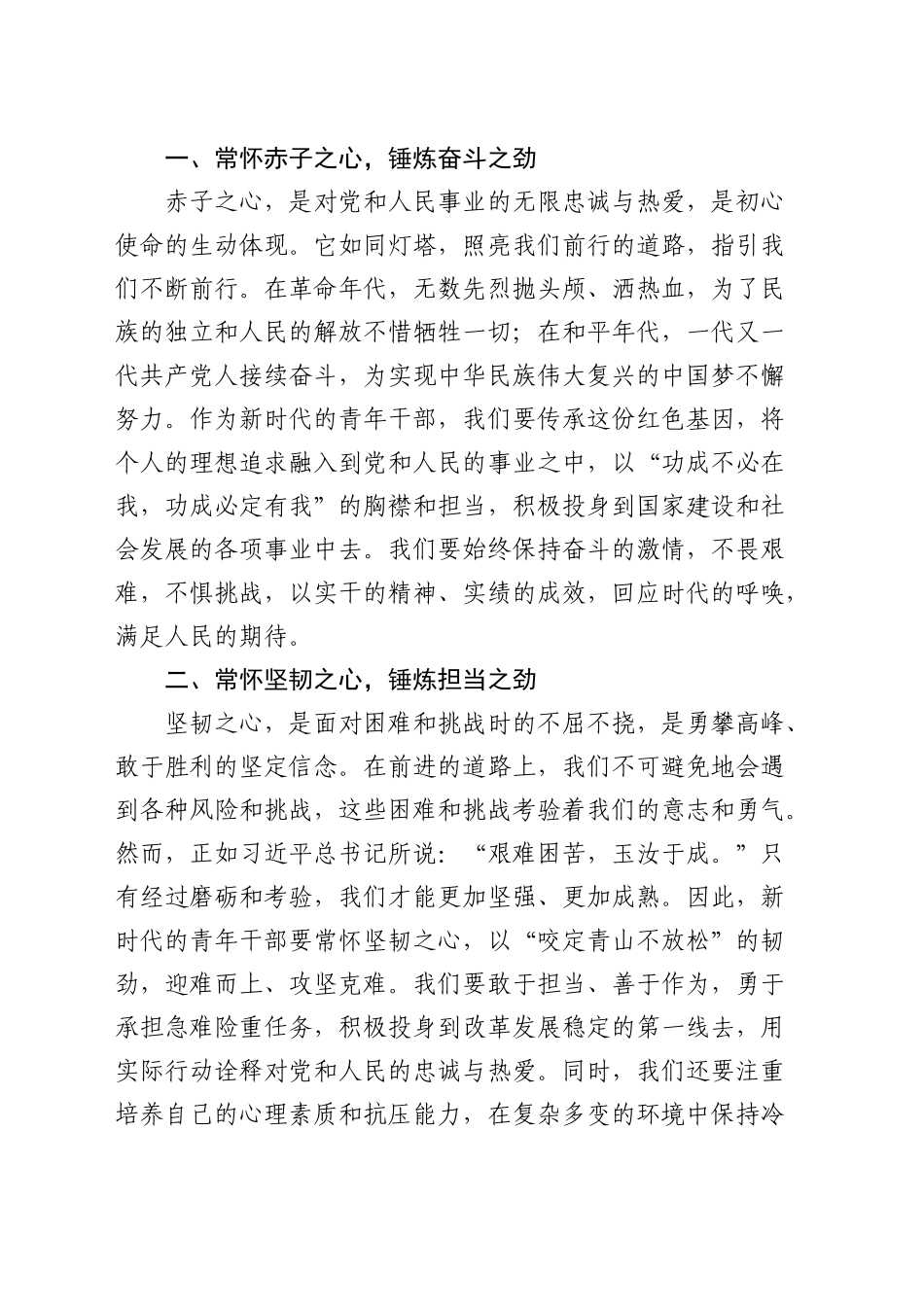 在青年干部座谈会上的交流发言3_第2页
