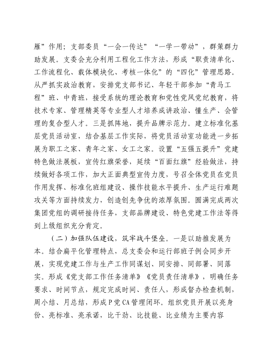 能源国企2024年抓基层党建工作总结_第2页