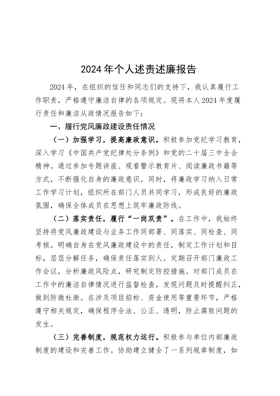 2024年个人述责述廉报告20241113_第1页