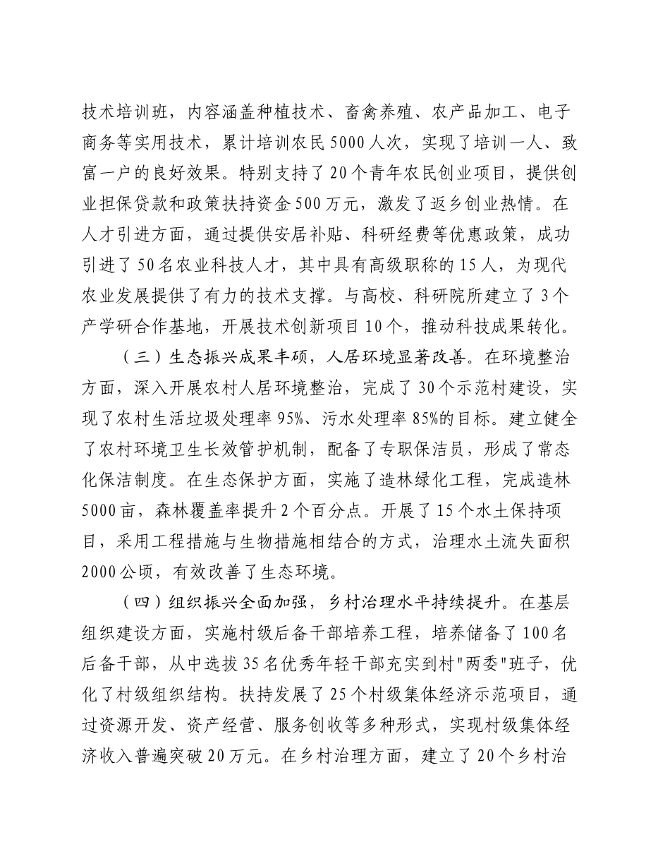 2024年乡村振兴年终总结及2025年工作计划_第2页