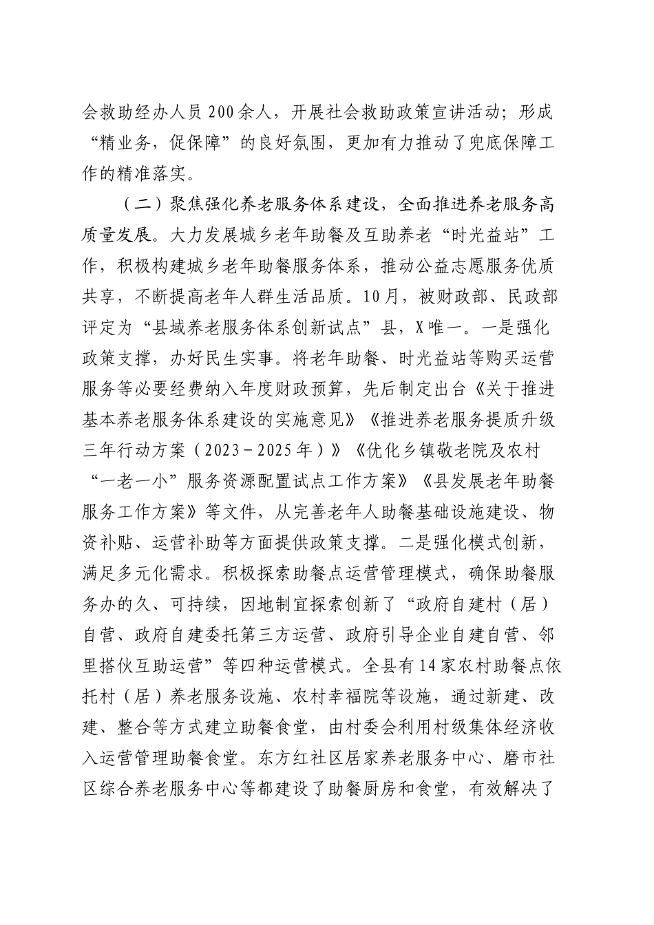 县民政局2024年度工作总结_第2页