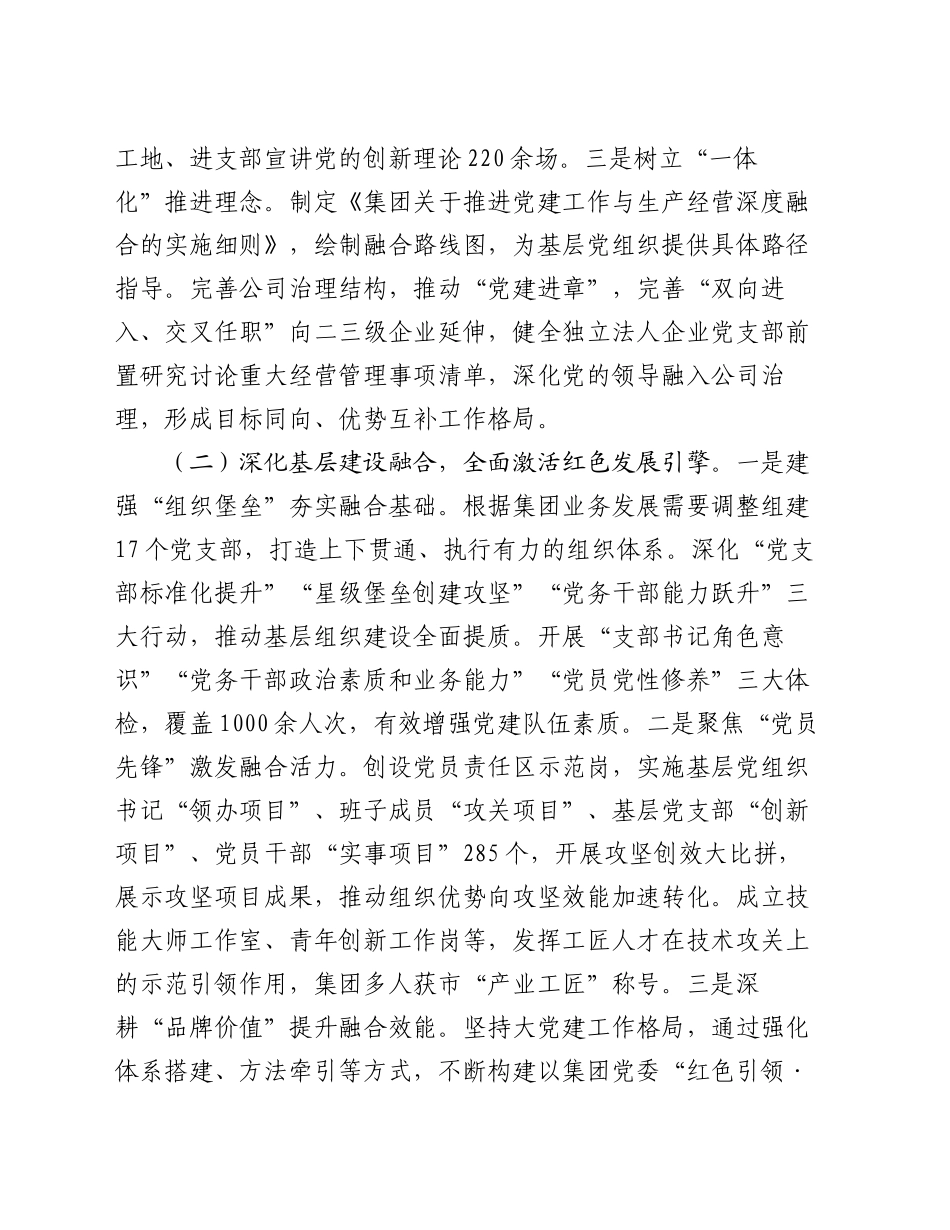 国企党委2024年推进全面从严治党工作总结_第2页