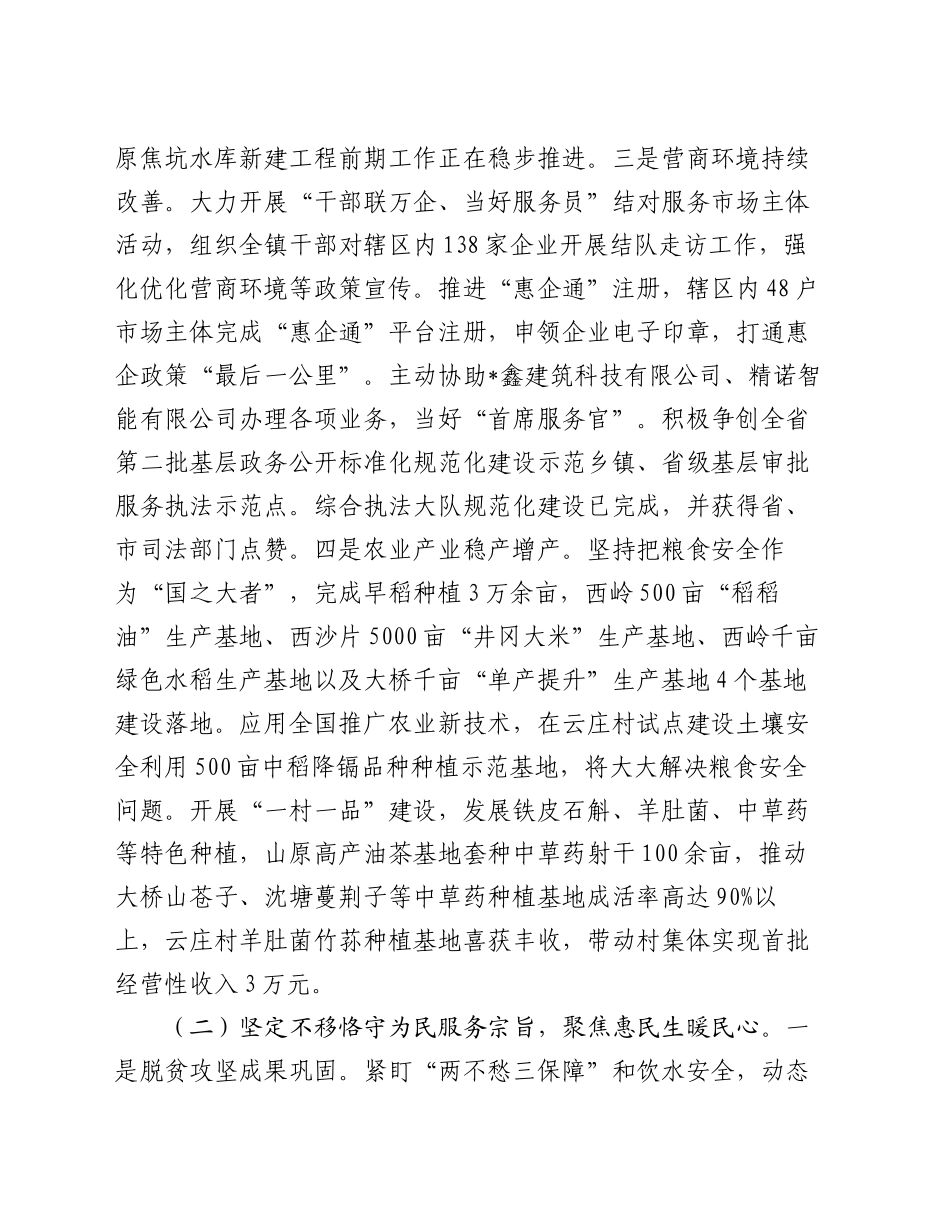 镇2024年工作总结和2025年工作打算_第2页