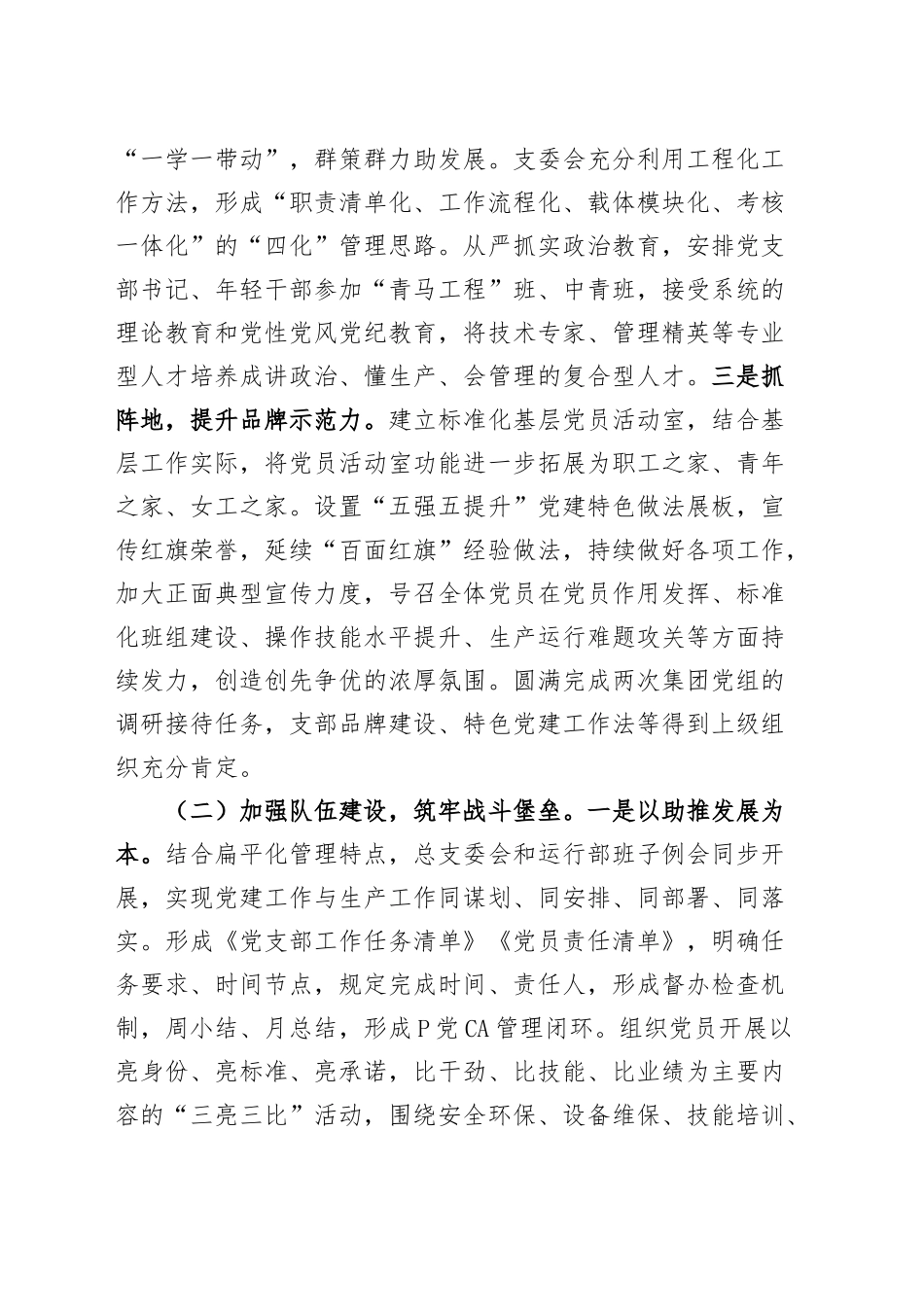 能源国有企业2024年党建工作总结20241127_第2页