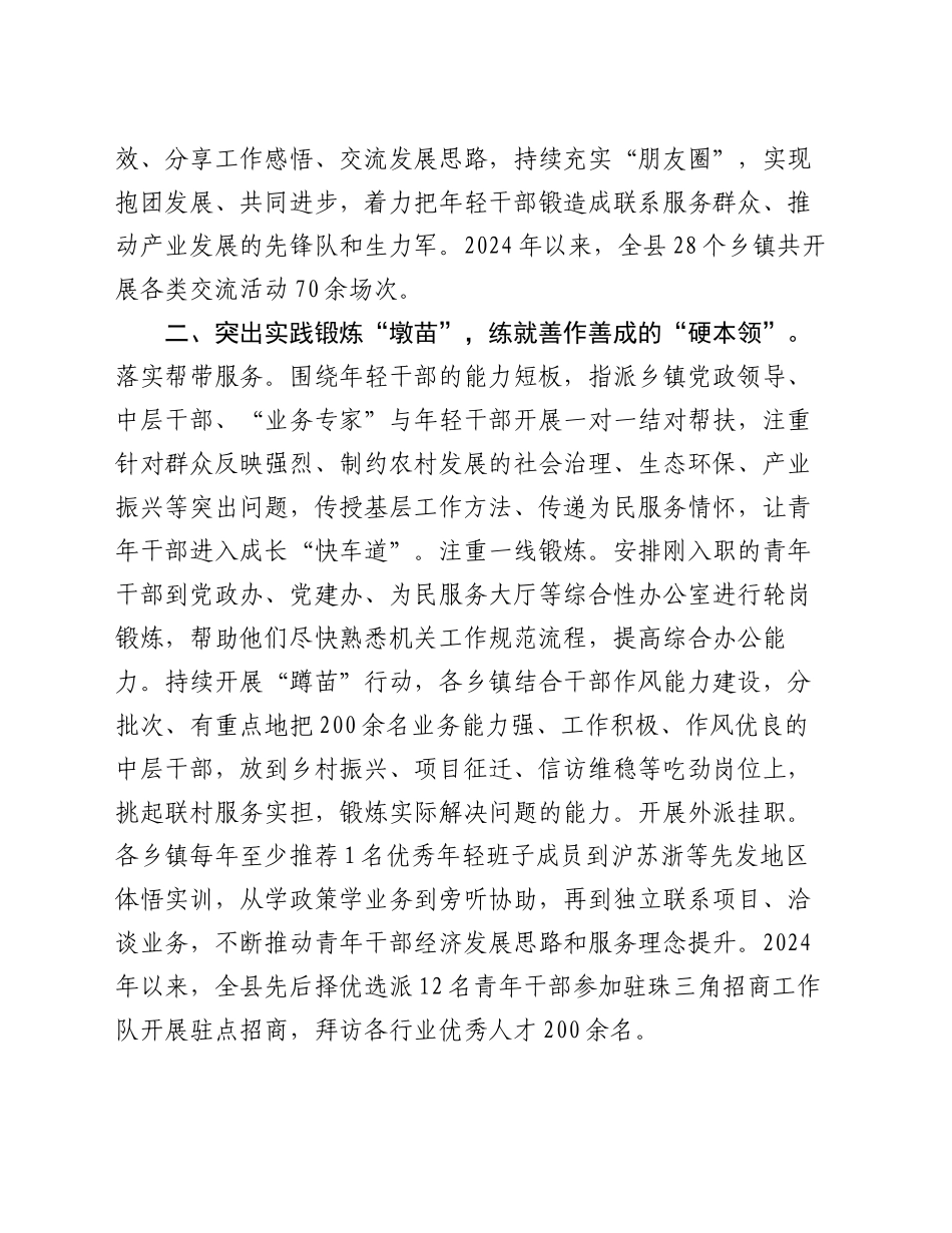 在2024年度高素质青年干部队伍建设工作会议暨“青苗计划”专项行动推进会上的发言_第2页