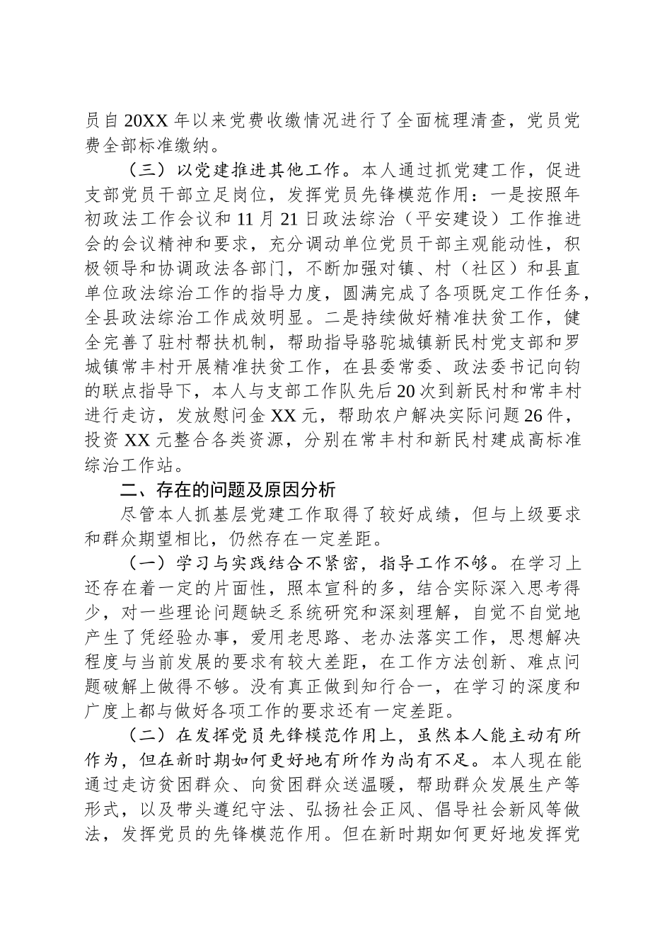 党支部书记年度抓基层党建工作述职报告_第2页