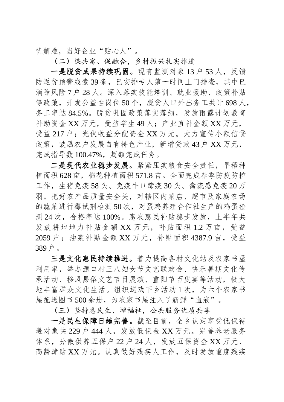 XX乡2024年工作总结及2025年工作计划_第2页