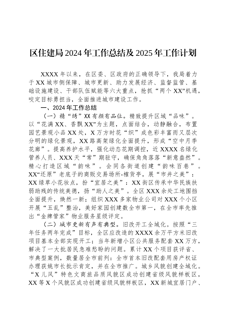 住建局2024年度工作总结汇编（7篇）_第2页