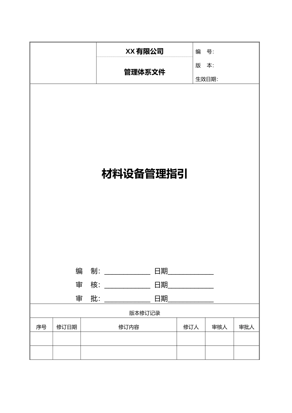 地产材料设备管理指引_第1页