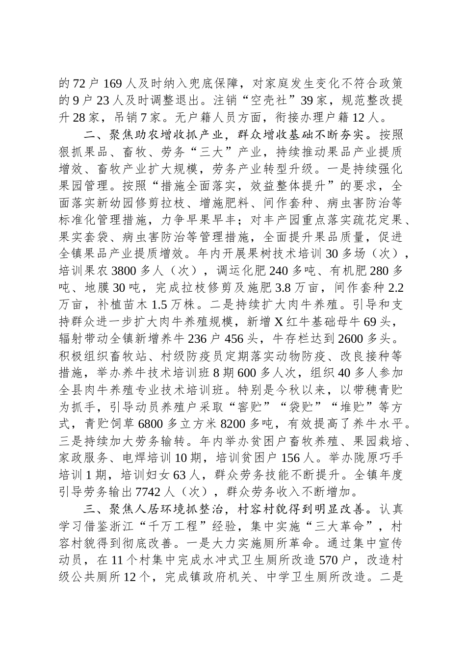 镇2024年政府工作报告_第2页