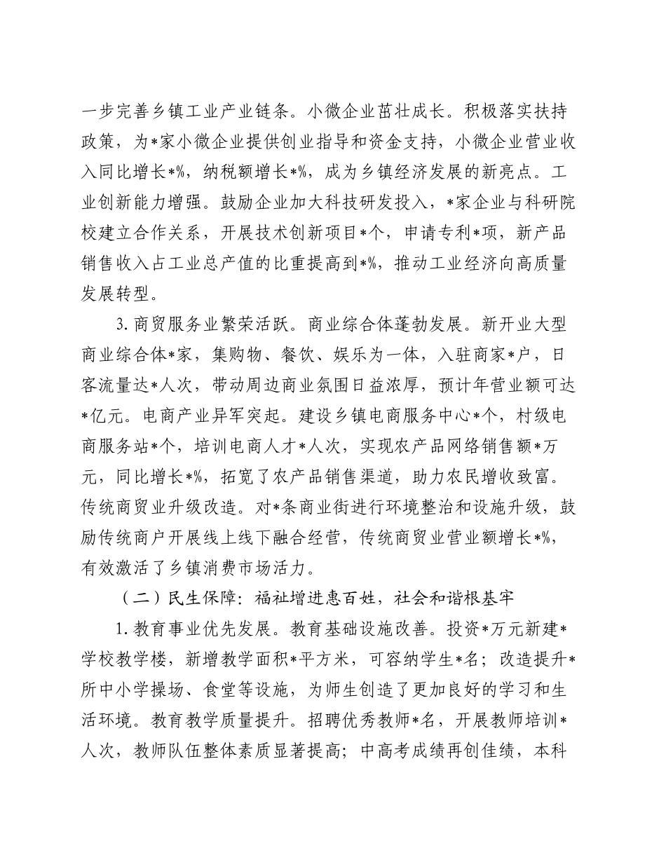 乡镇街道2024年工作总结及2025年工作谋划_第2页
