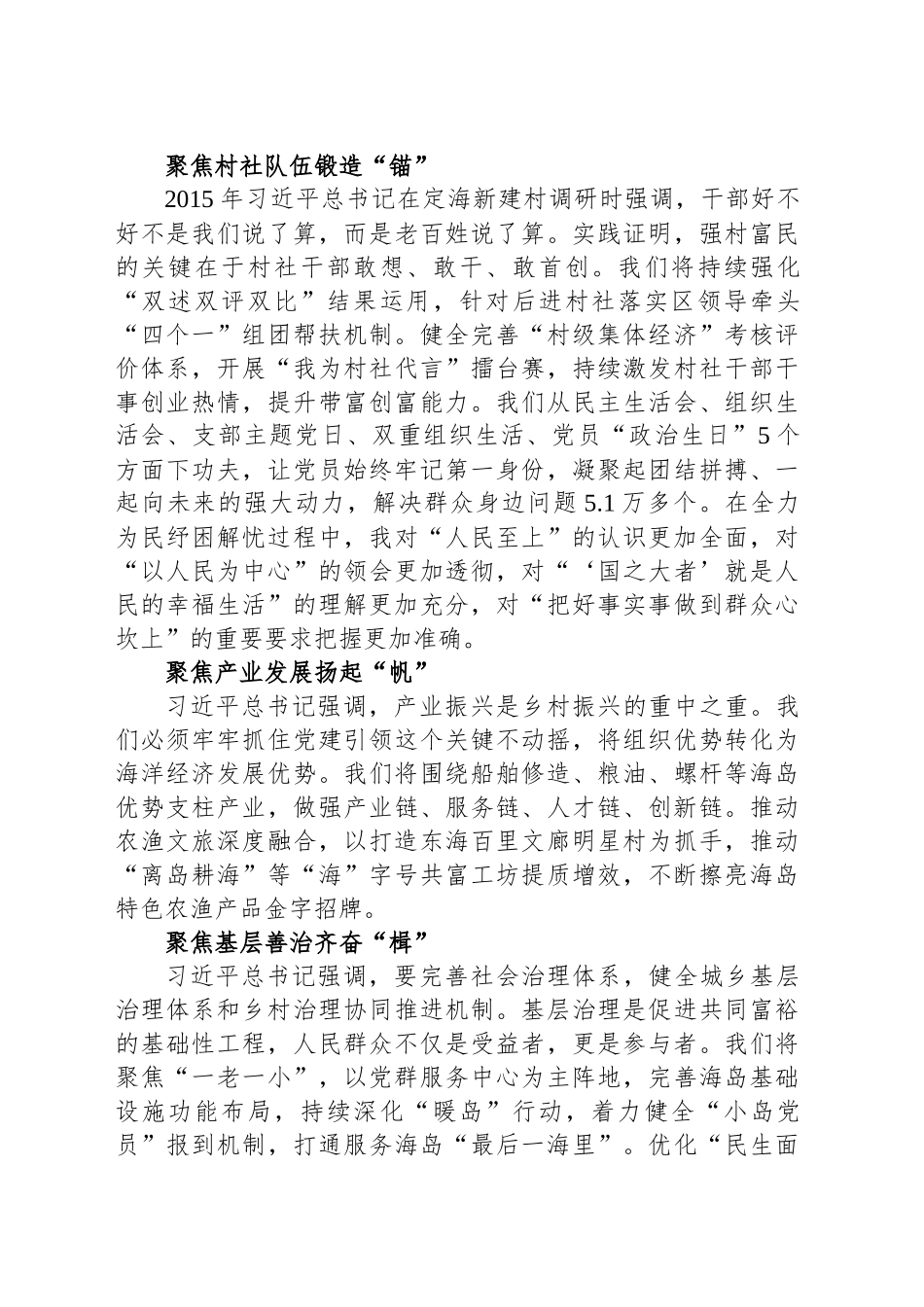 发言材料：党建引领海岛共同富裕先行_第2页
