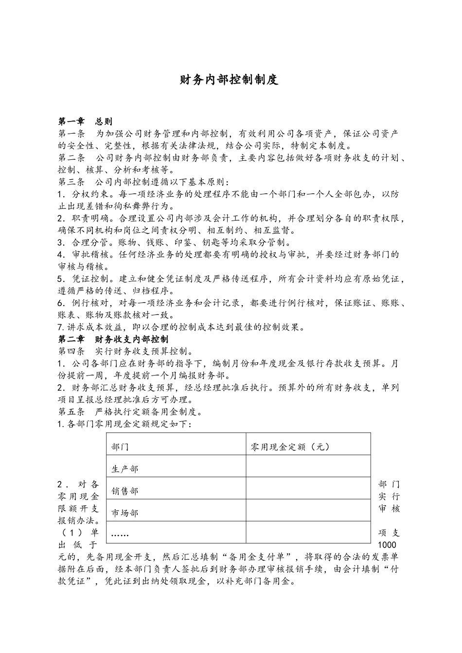 财务内部控制制度_第1页