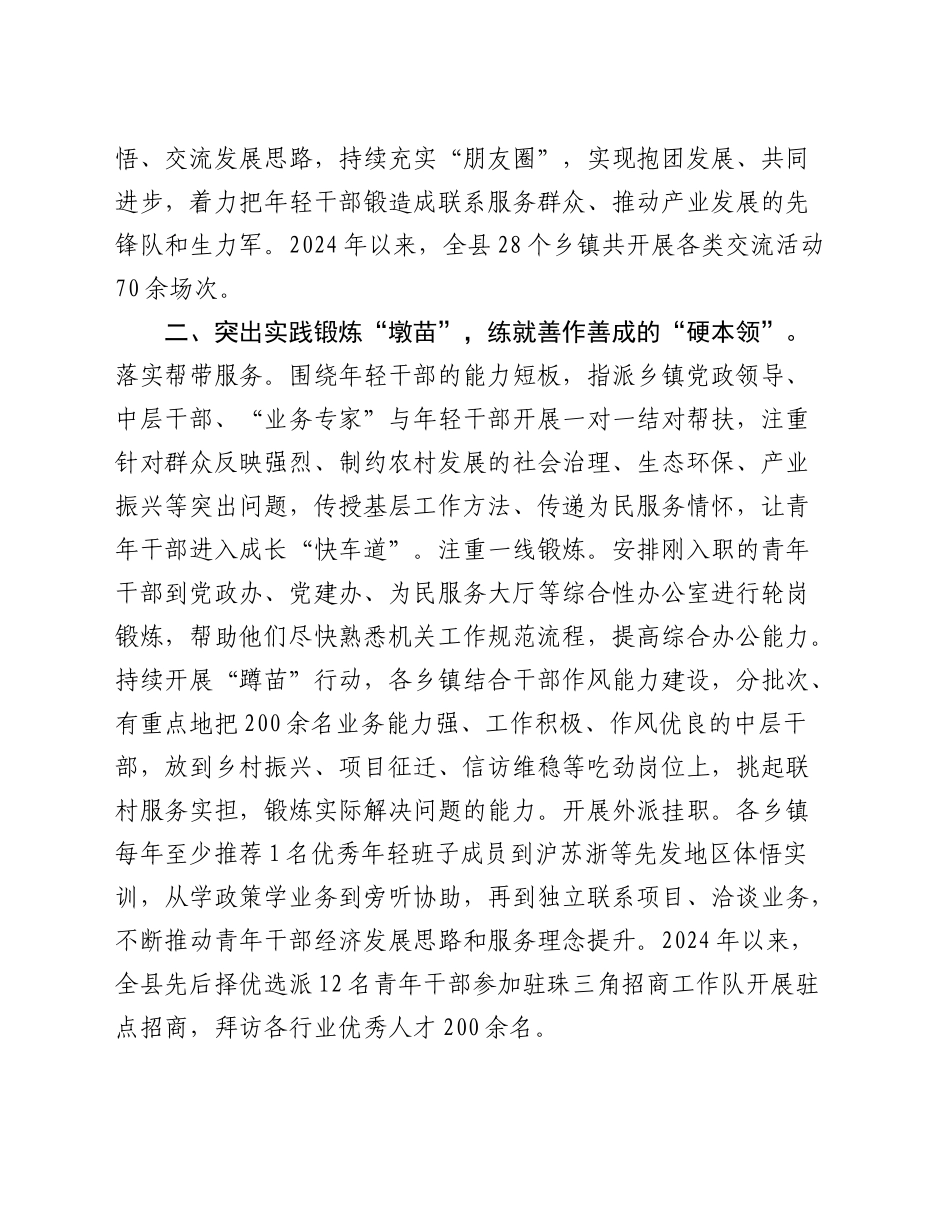 高素质青年干部队伍建设工作会议暨“青苗计划”专项行动推进会上的发言_第2页